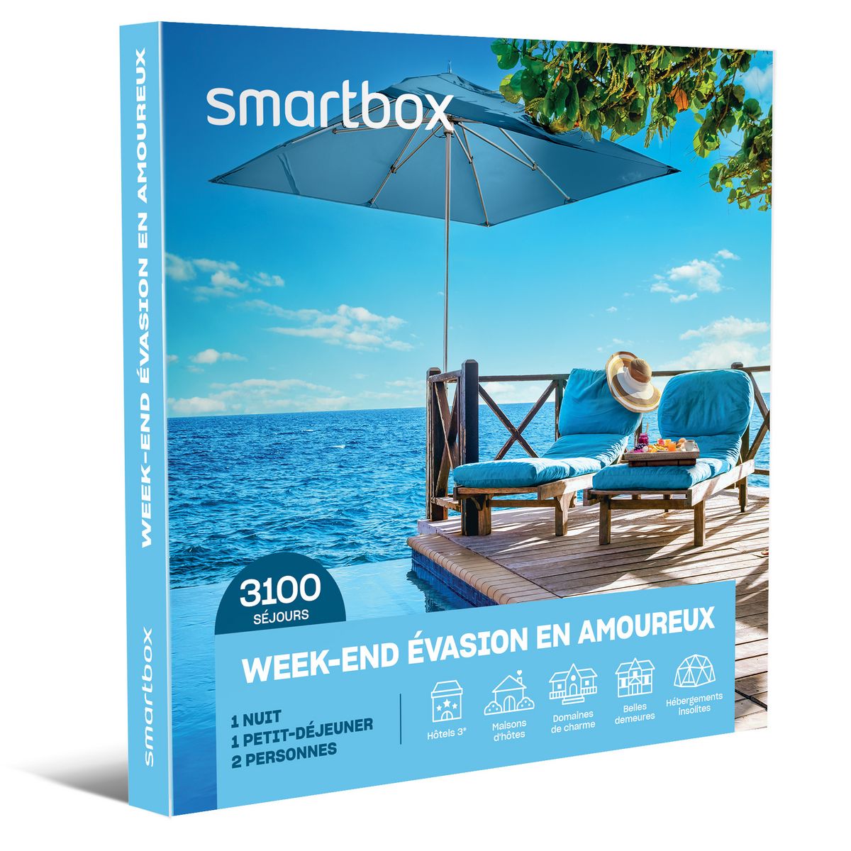 Smartbox Weekend évasion en amoureux Coffret Cadeau Séjour pas cher