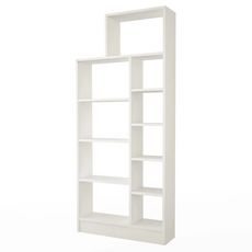 Homemania Bibliotheque Zerre 75,4x22x170,8 cm Blanc