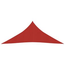 Voile d'ombrage 160 g/m^2 Rouge 3x4x4 m PEHD