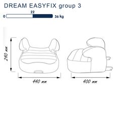 DISNEY Rehausseur auto bas easyfix groupe 3 Dream Disney Cars