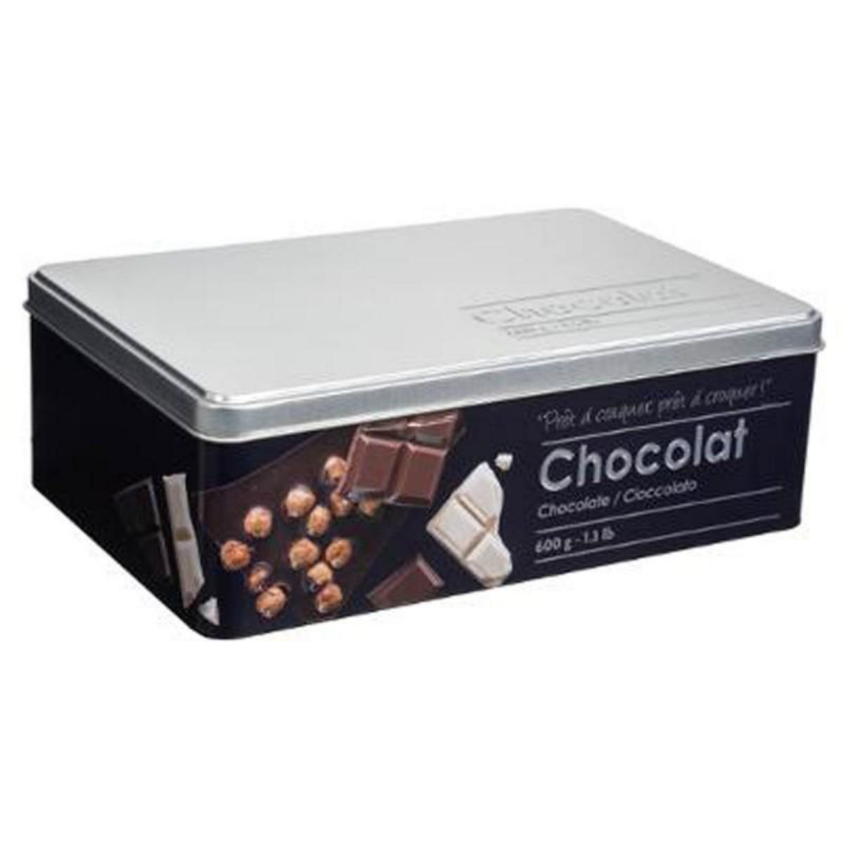 Boîte à Chocolat Relief II 20cm Noir pas cher 