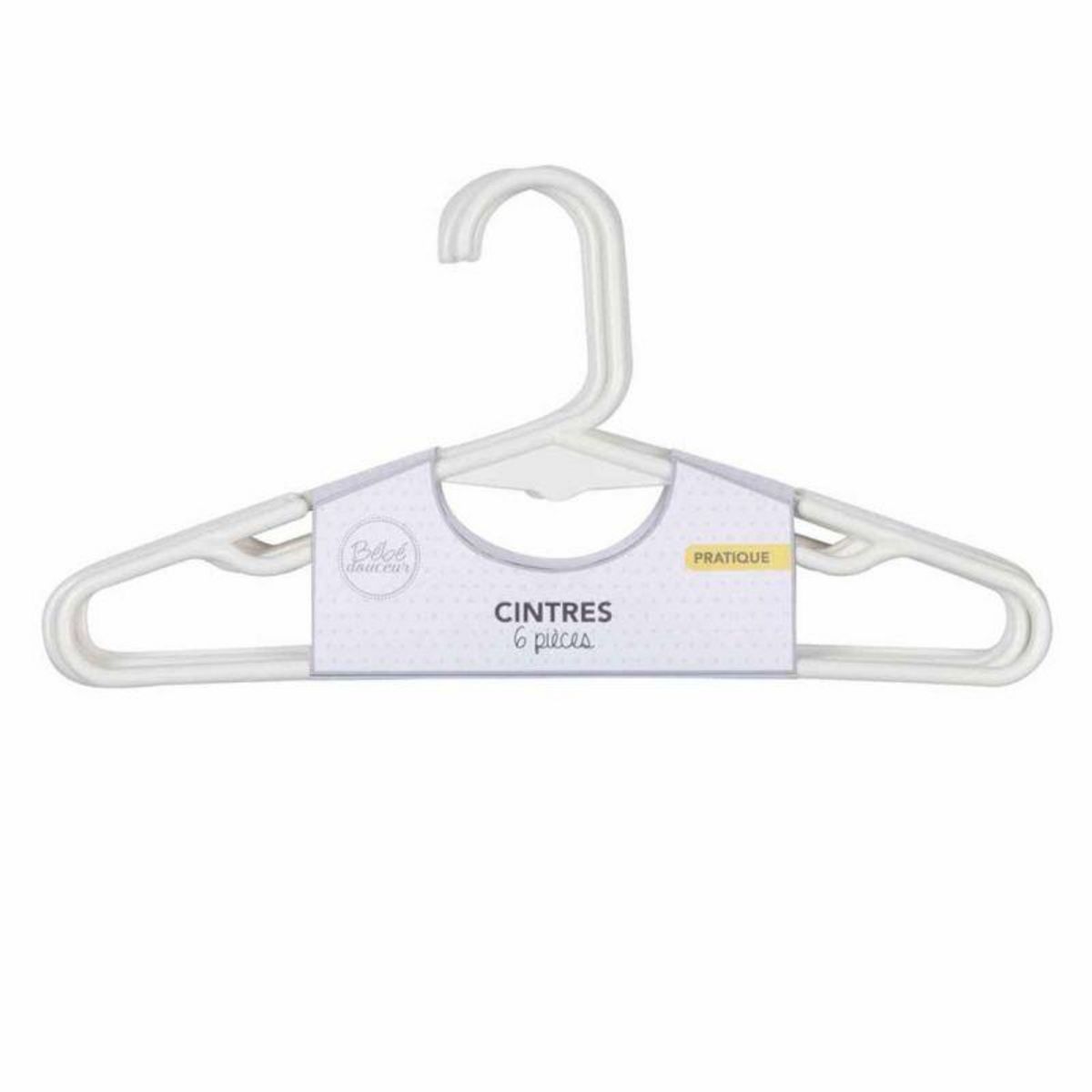 Paris Prix Lot de 6 Cintres pour B b V tements 24cm Blanc pas