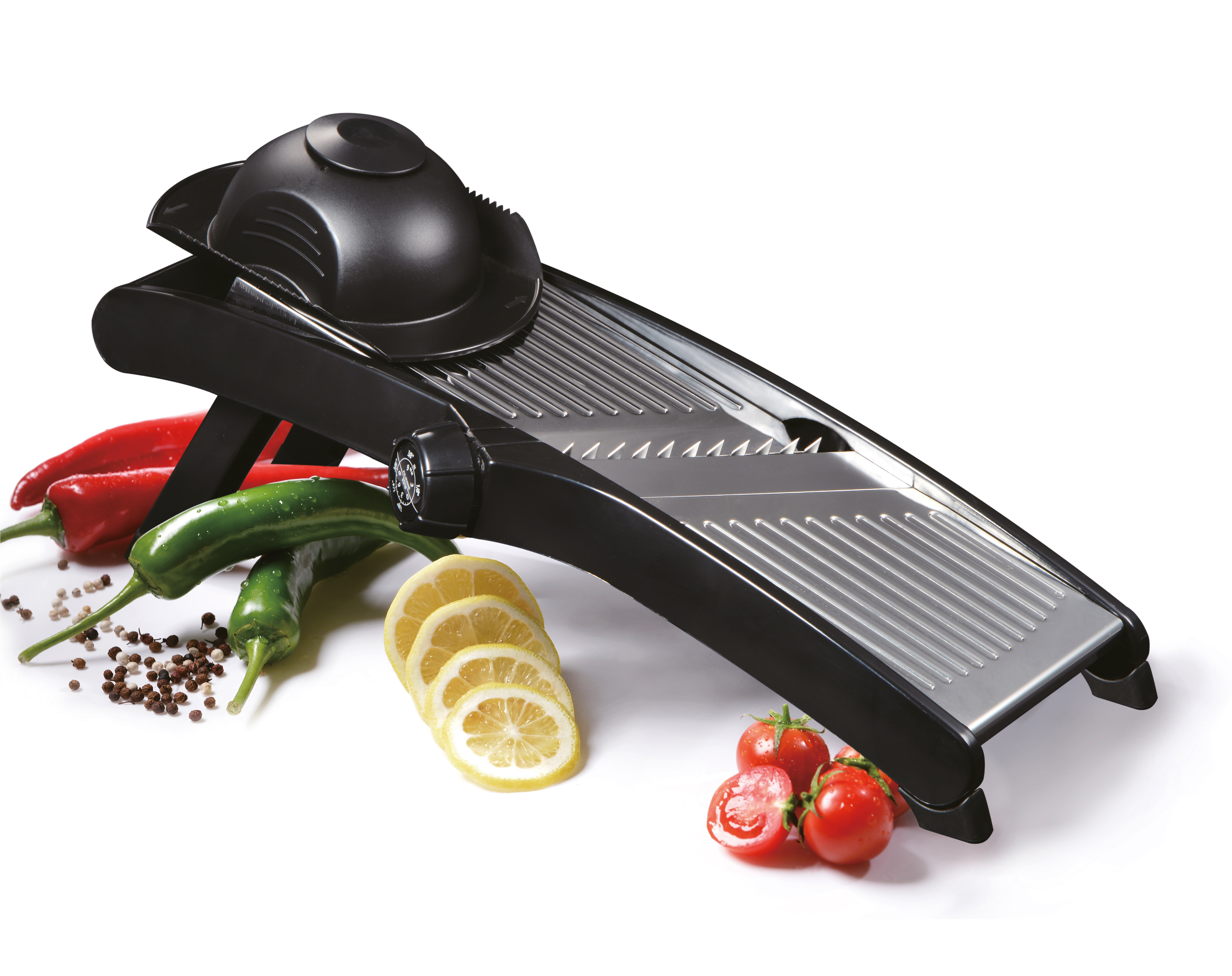 Mandoline Inox Professionnelle, Mandoline de Cuisine Multifonction