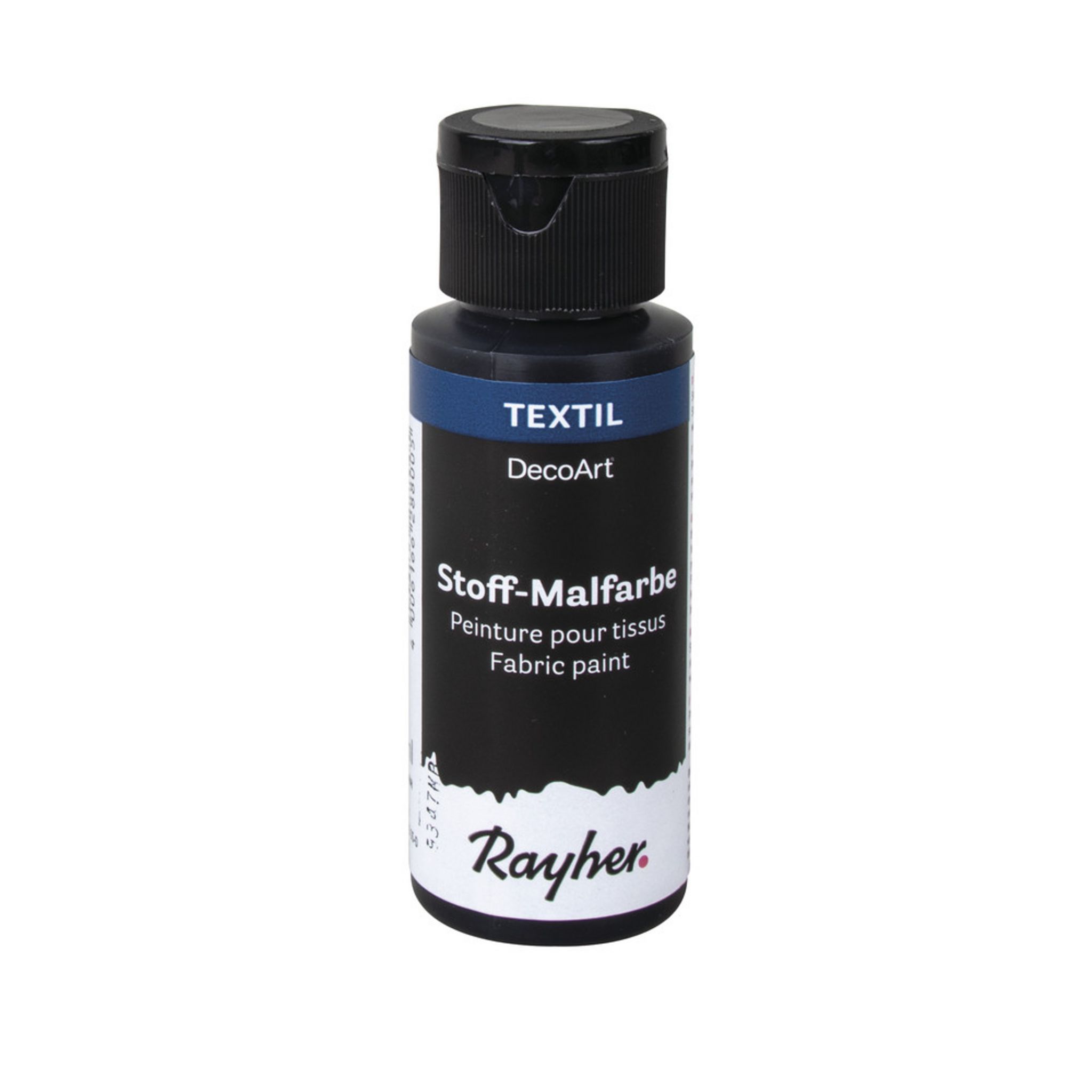 Rayher Peinture pour tissus, noir, flacon 59ml pas cher 