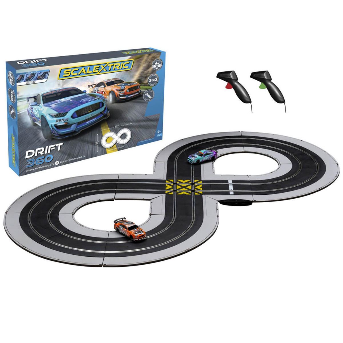 Scalextric Circuit de voitures : Drift 360 Race
