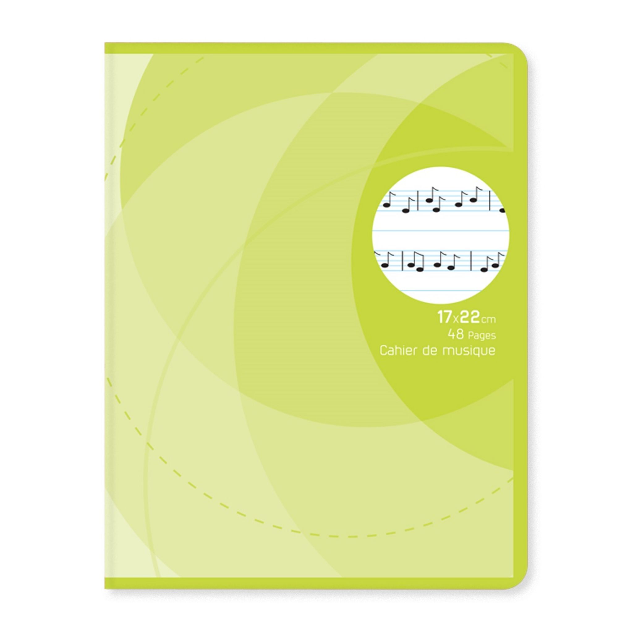 AUCHAN Cahier de musique piqué 24x32cm 48 pages grands carreaux Seyes pas  cher 