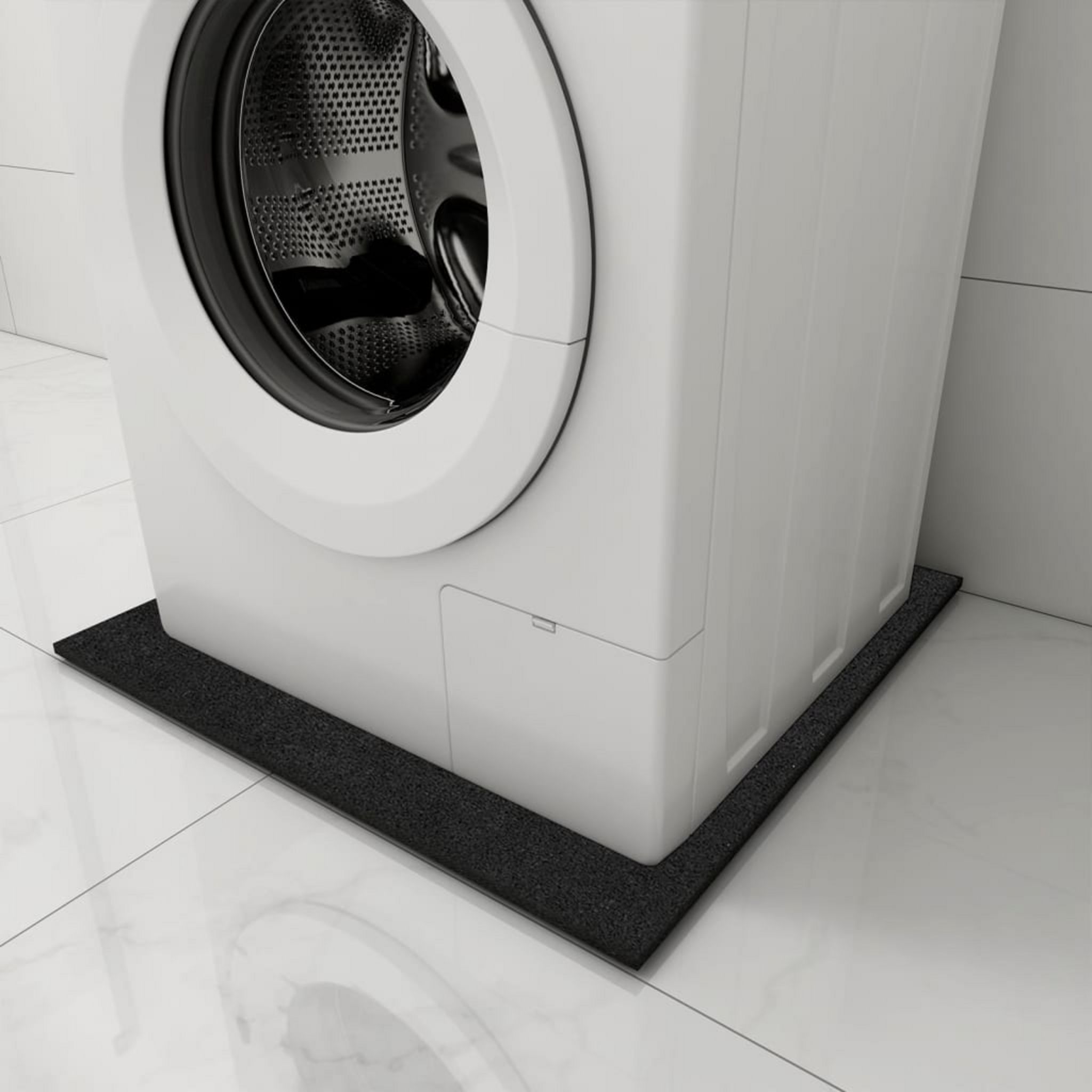 Tapis anti-vibrations pour la machine a laver Noir 60x60x1 cm