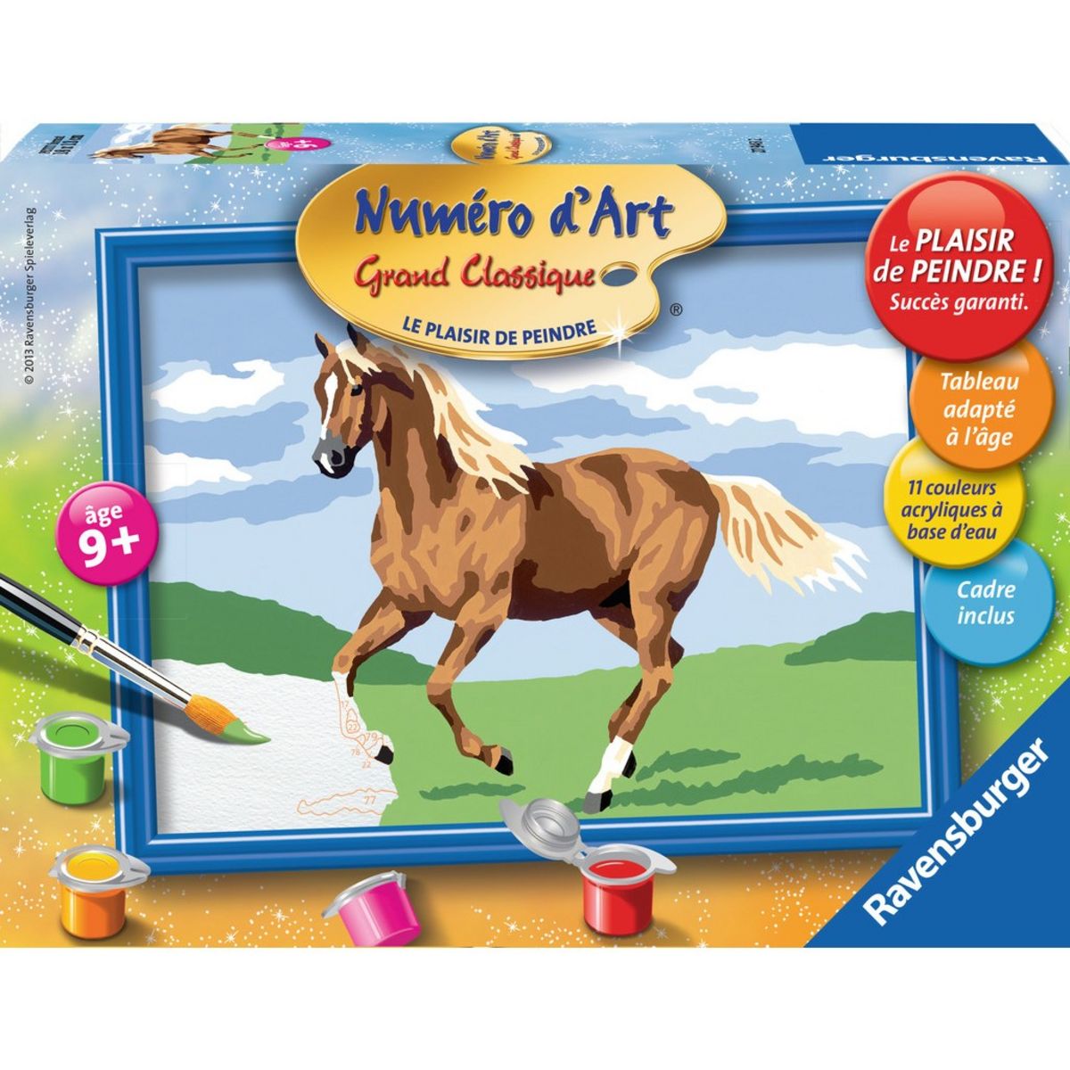 RAVENSBURGER Numéro d'art petit format - Cheval au galop pas cher 