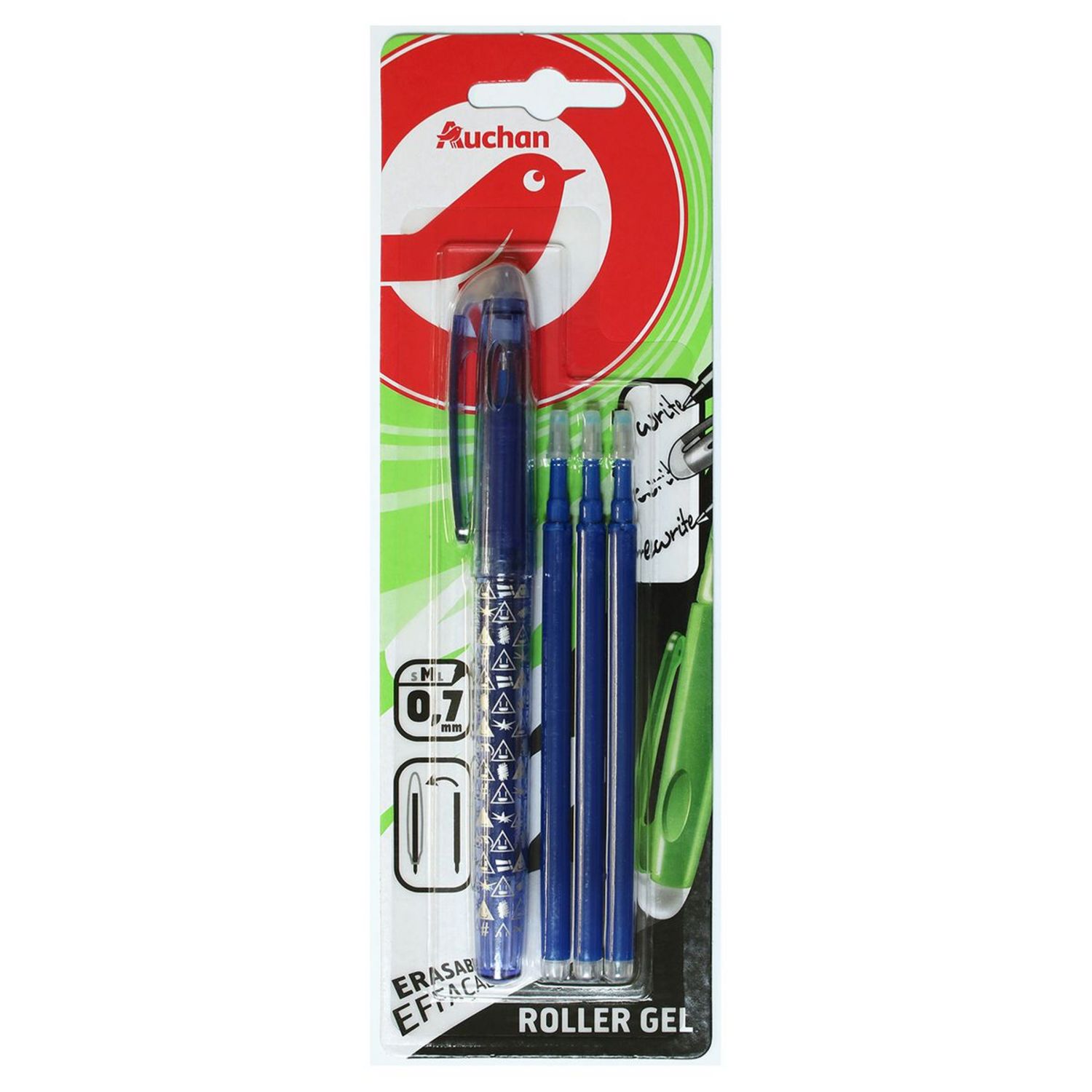 Stylo gel effaçable x3 BIC VELLEDA : le paquet de 3 à Prix Carrefour