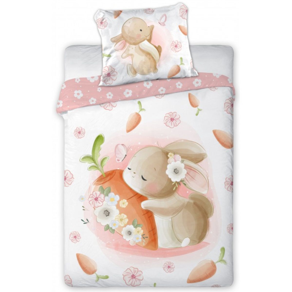 Jerry Fabrics - Parure lit bébé Couette + Taie D'oreiller Dumbo - 100 X 135  Cm - Drap bébé - Achat & prix