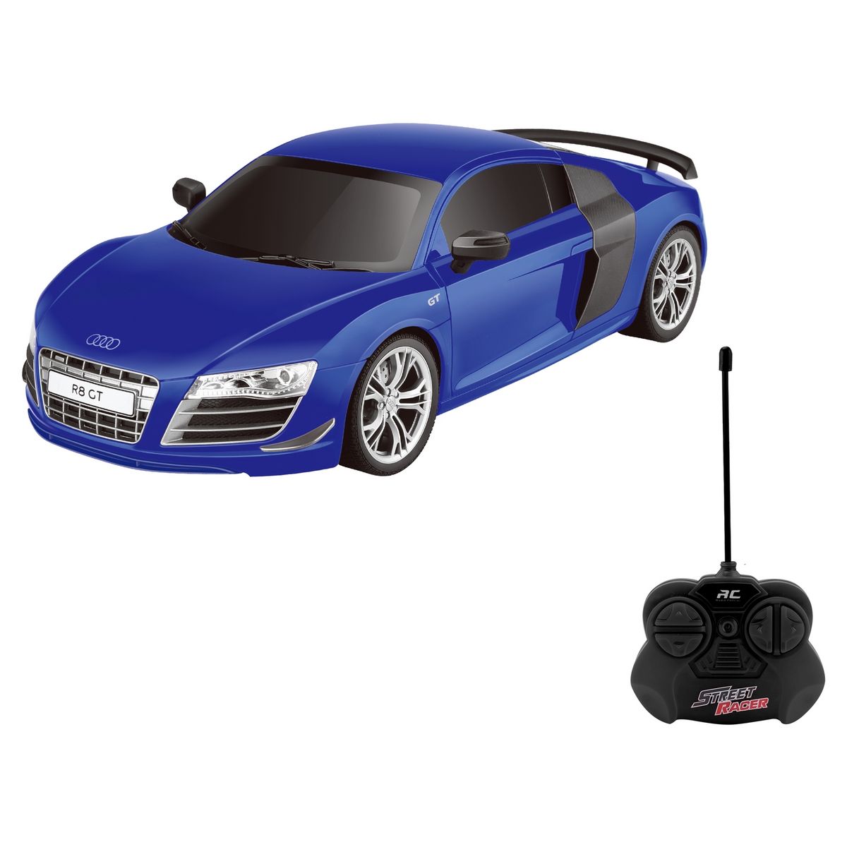 Voiture radiocommand e bleue chelle 1 18e Audi R8 GT