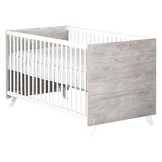 BABY PRICE  Lit bébé évolutif Little Big Bed 140x70cm SCANDI coloris gris 