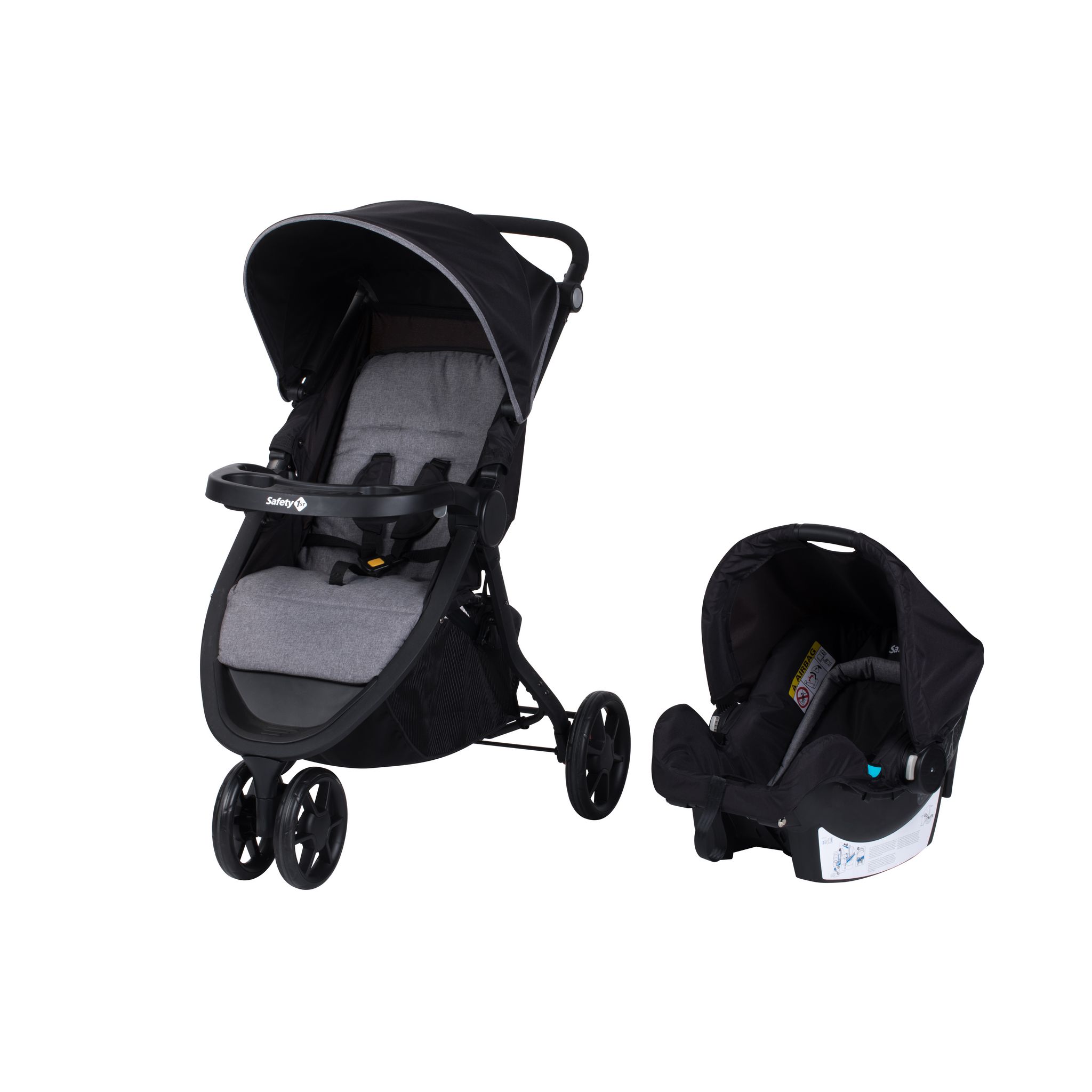 SAFETY FIRST Poussette combin e duo 3 roues noir Urban Trek pas