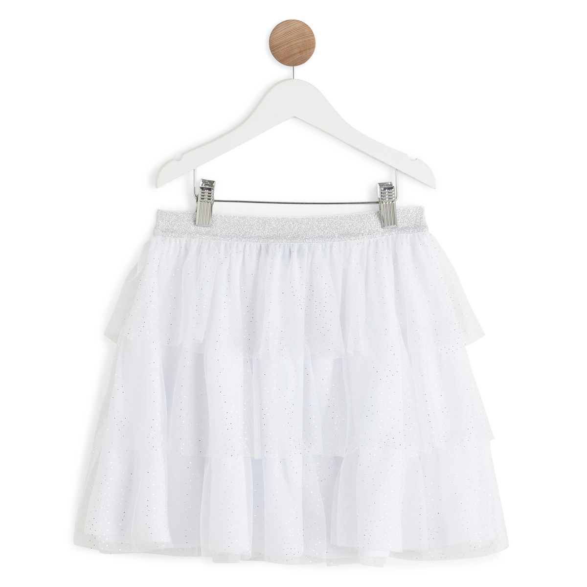 INEXTENSO Jupon tutu blanc fille pas cher Auchan