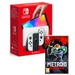 NINTENDO EXCLU WEB Console Nintendo Switch OLED Joy-Con Blanc + Metroid Dread