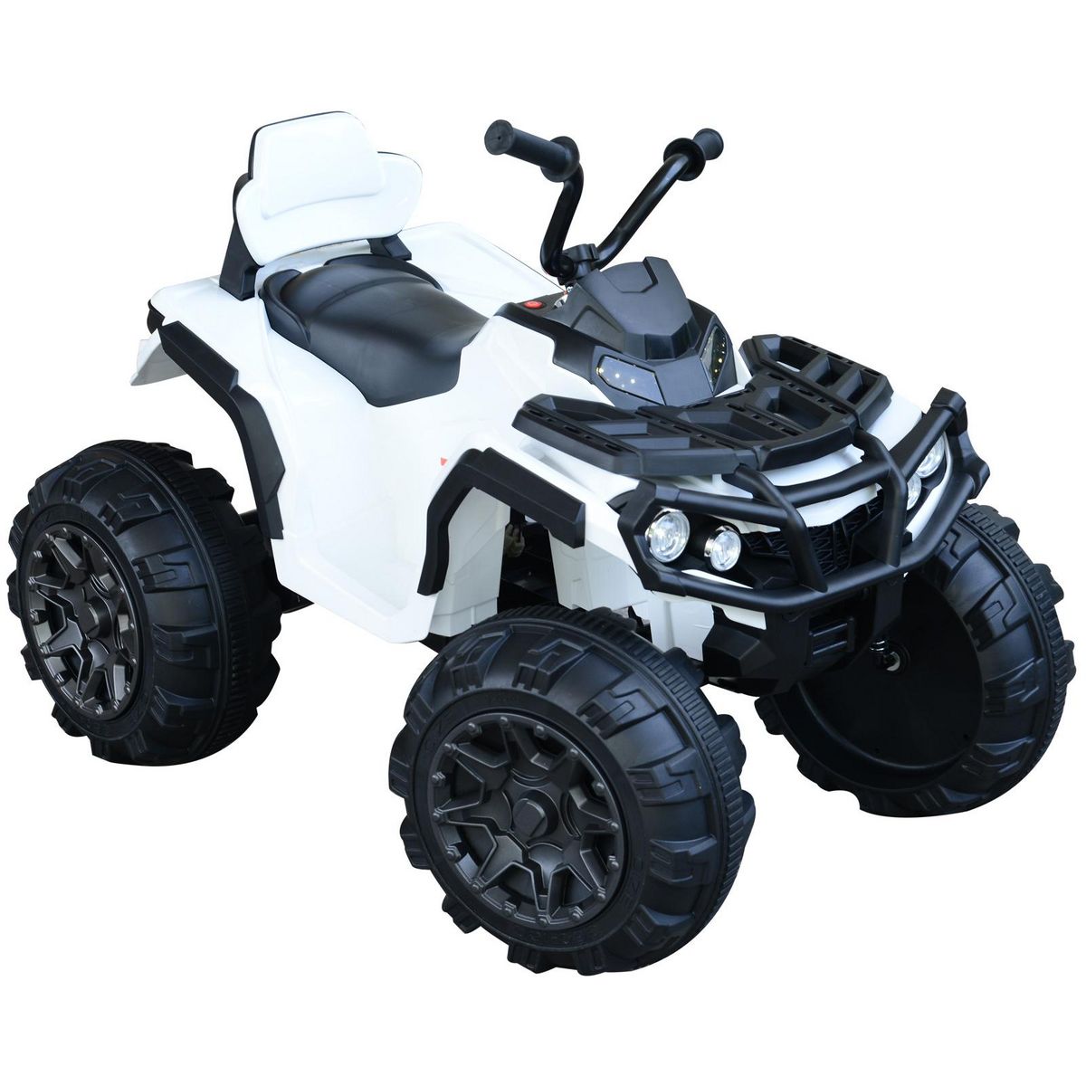 Quad Electrique pour Enfants 3 km/h,Phares, Musique, MP3, USB, AUX, Volume  Réglable Voiture pour Enfants de 3-6 Ans Blanc - Véhicule électrique pour  enfant - Achat & prix