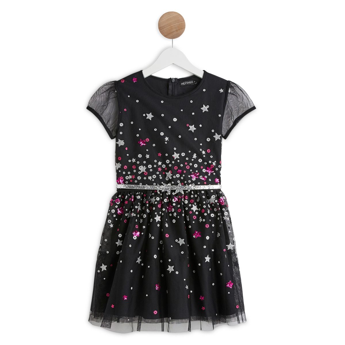 INEXTENSO Robe de f te en tulle fille pas cher Auchan.fr