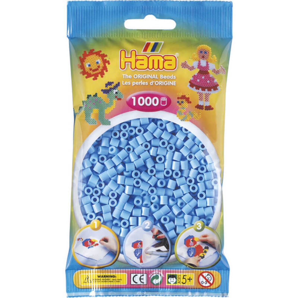 Hama Hama 1000 Perles Bleu Pastel Jbm