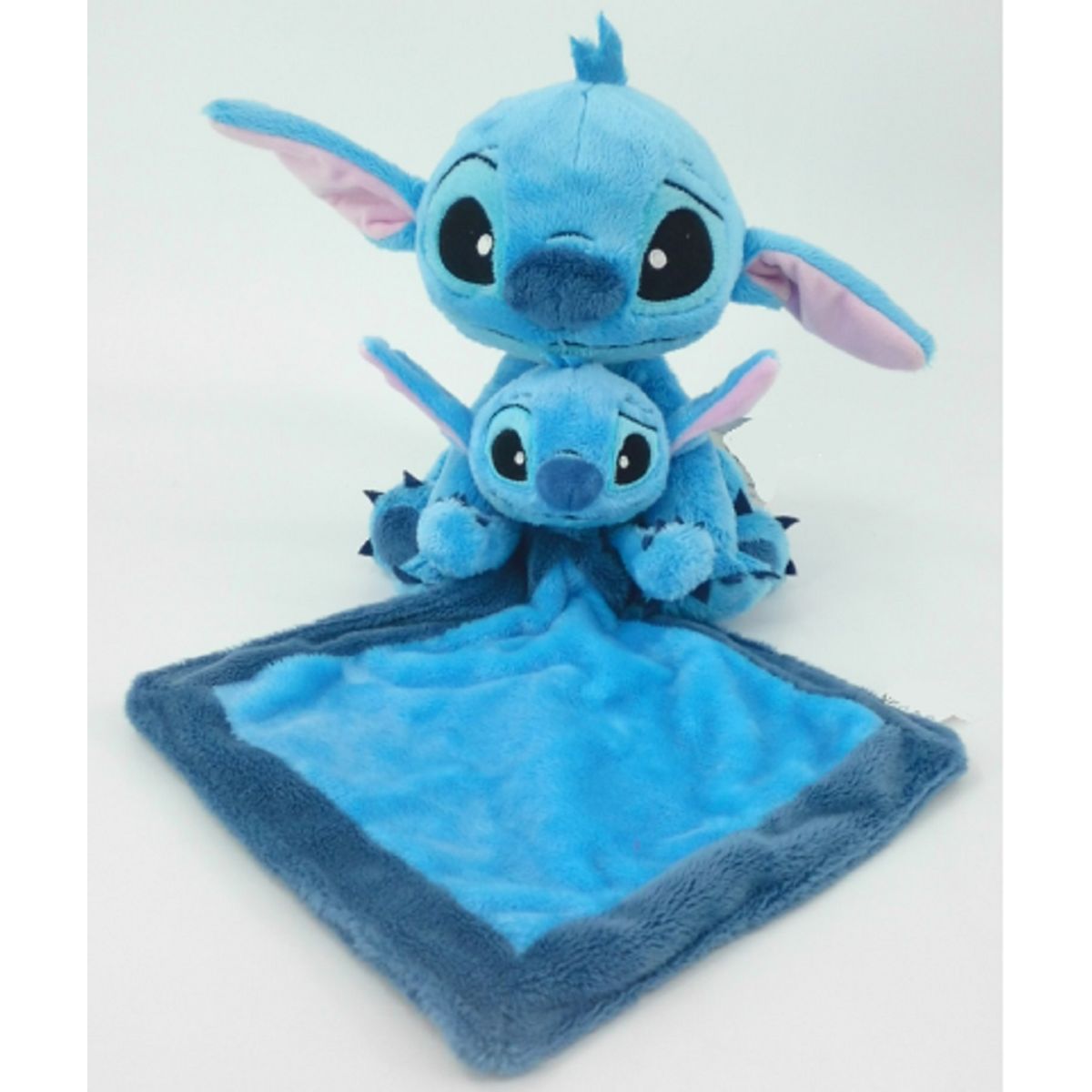 Doudou Peluche Stitch 25cm avec Mouchoir Personnalisé