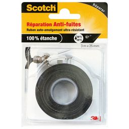 SCOTCH Adhésif réparation anti fuites tuyaux 3m x 25mm pas cher 