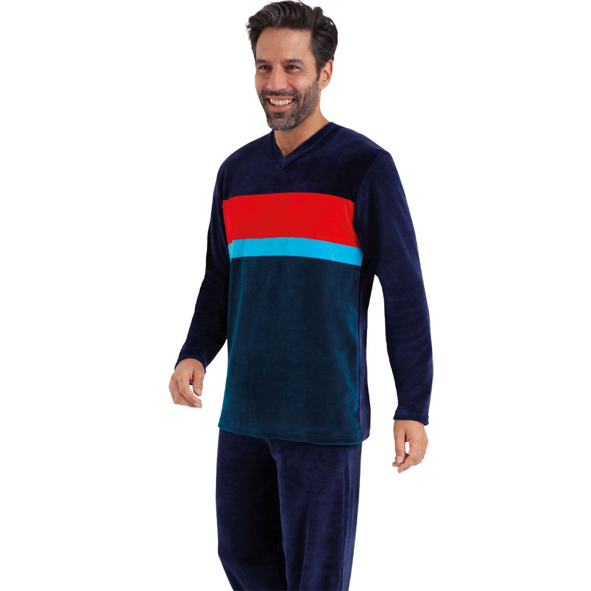 Eminence Pyjama long col V homme pas cher Auchan