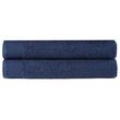Serviettes de douche 2 pcs Coton 450 g/m^2 70x140 cm Bleu marine