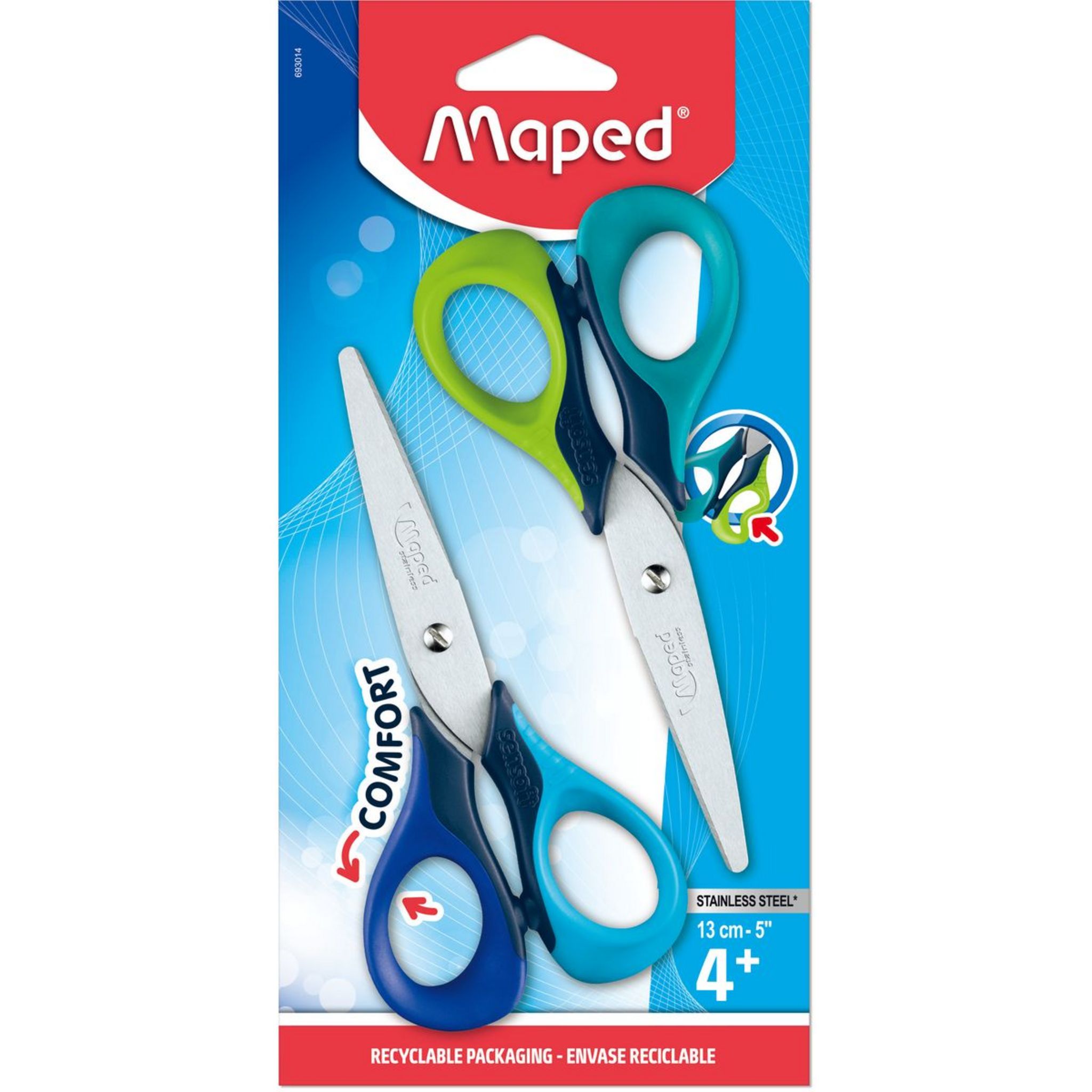 Ciseaux pour gauchers 13 cm Sensoft – Maped France