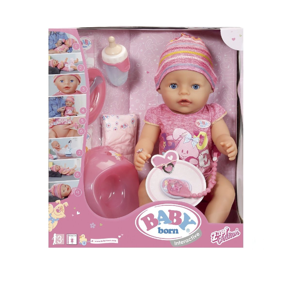 Splash Toys Poupon Interactif Rose Baby Born Pas Cher A Prix Auchan