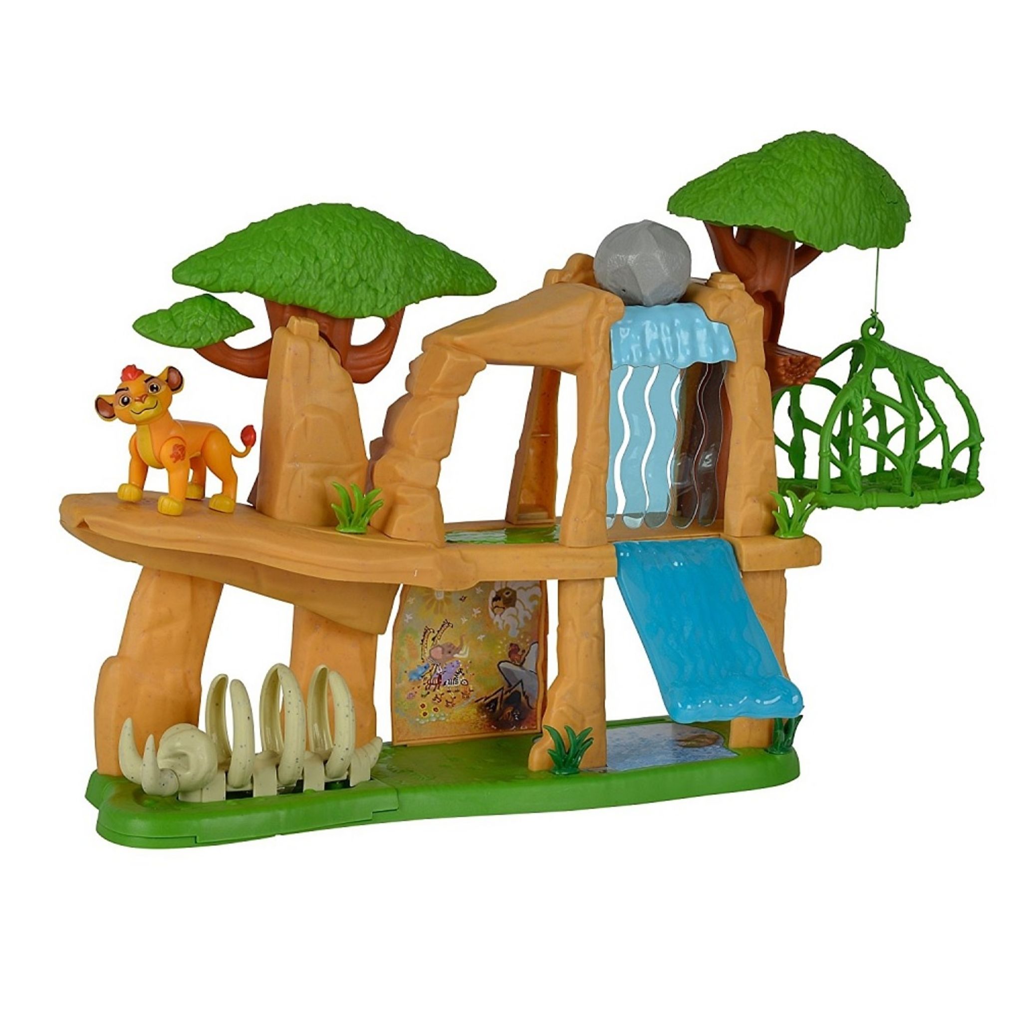 SIMBA Playset La Garde du Roi Lion - Terre Sacrée + Accessoires + 1  figurine pas cher 