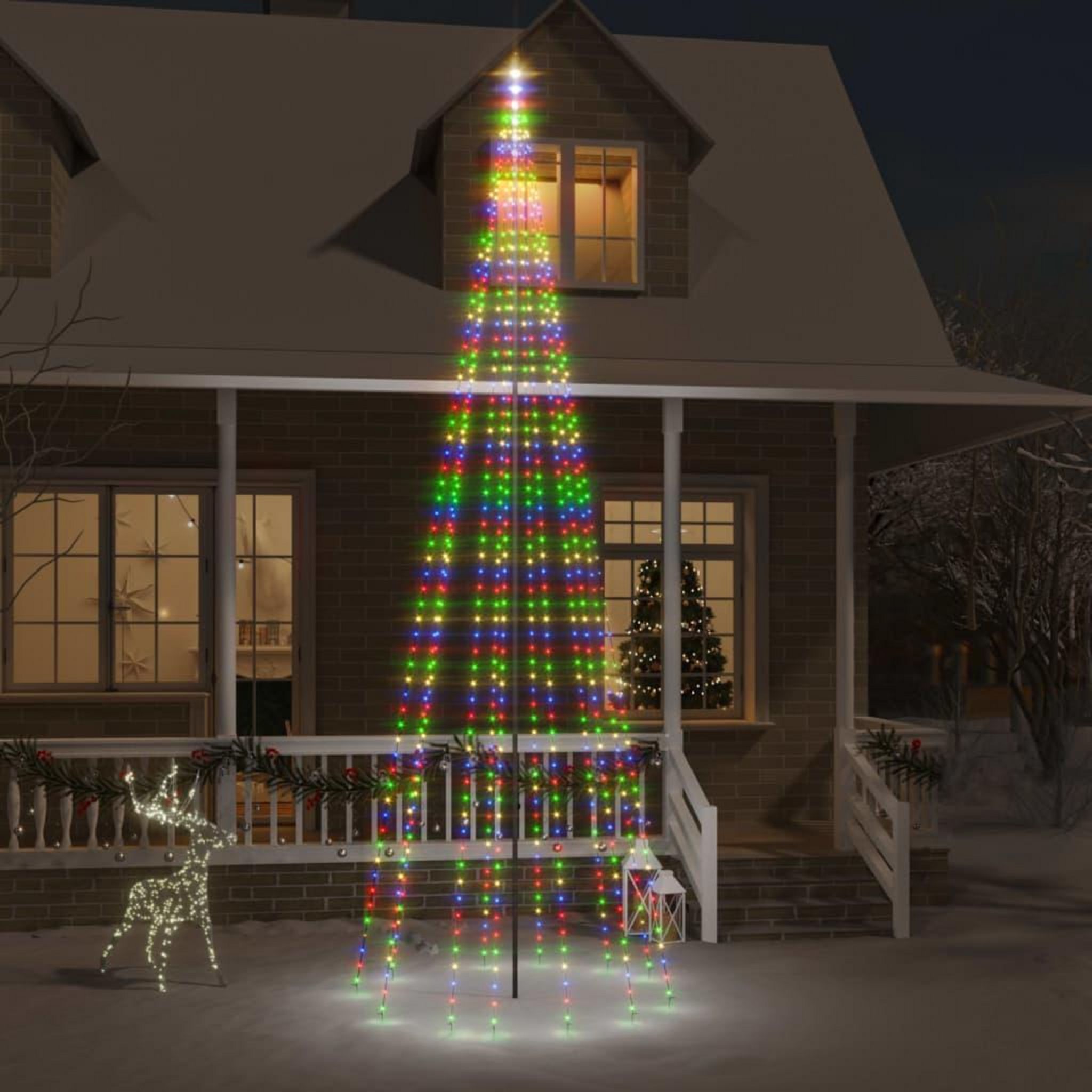 Maison Exclusive - Arbre de Noël cône 240 LED d'intérieur/d'extérieur  118x180 cm