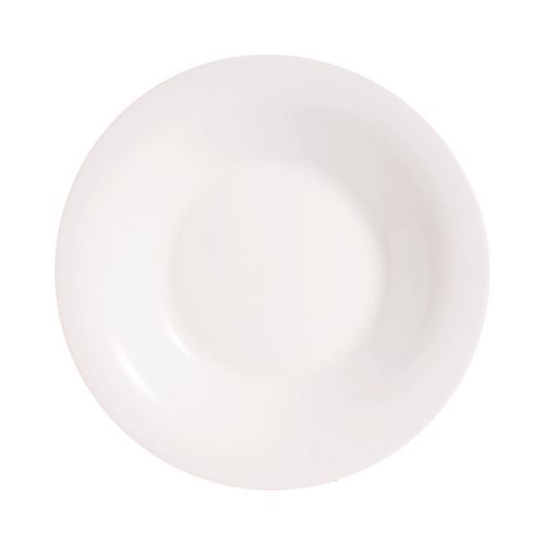Lot de 12 assiettes creuses blanc VIDIRIS 21.5 cm