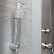 SCHÜTTE Panneau de douche avec mitigeur a levier TAHITI Inox