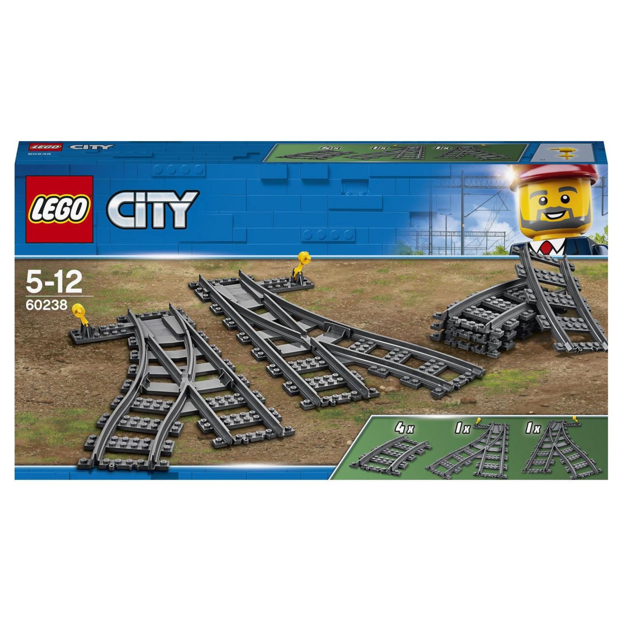 LEGO® 60238 City : Les Aiguillages - Jeux et jouets LEGO ® - Avenue des Jeux