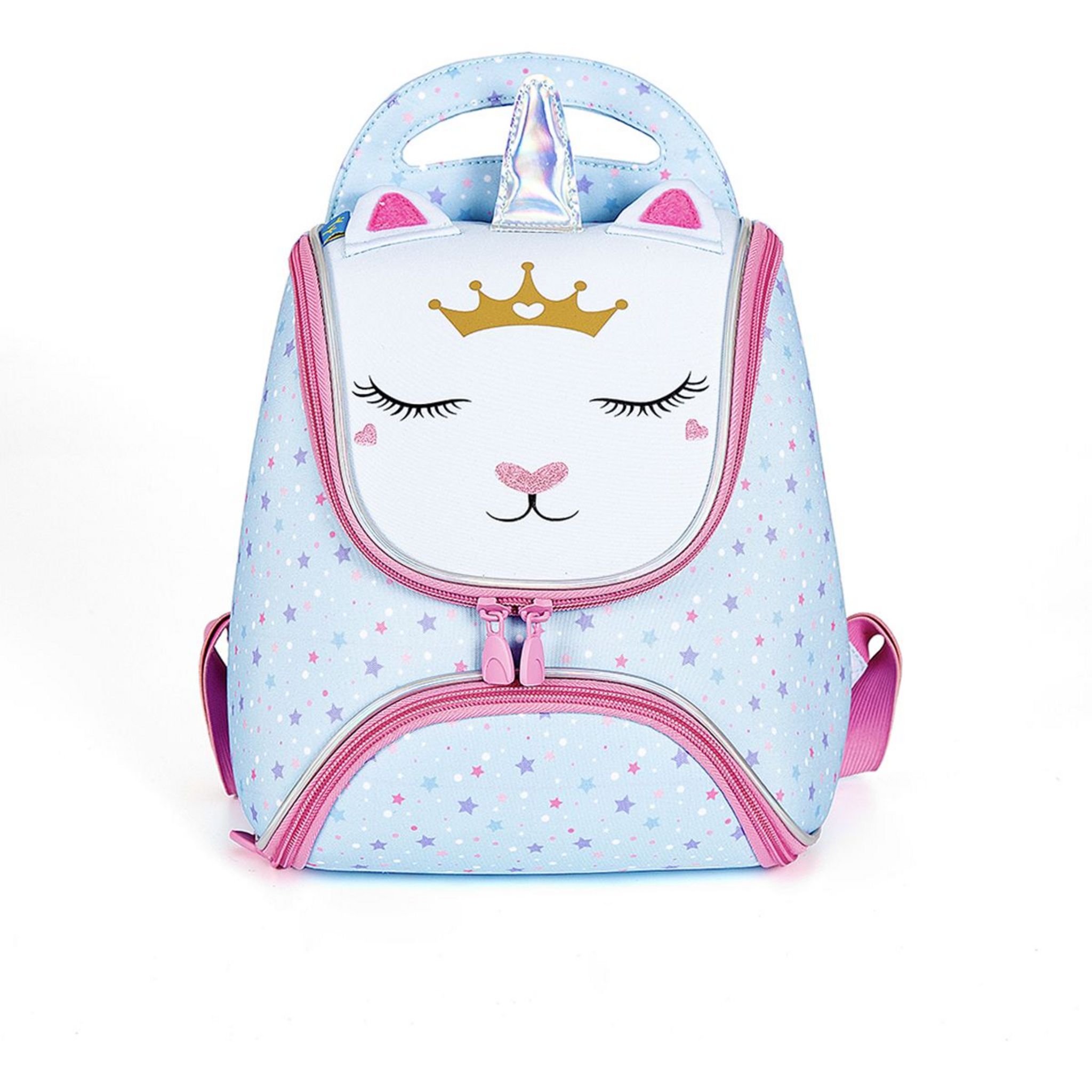 AUCHAN Sac maternelle bleu et rose Kittycorn pas cher Auchan