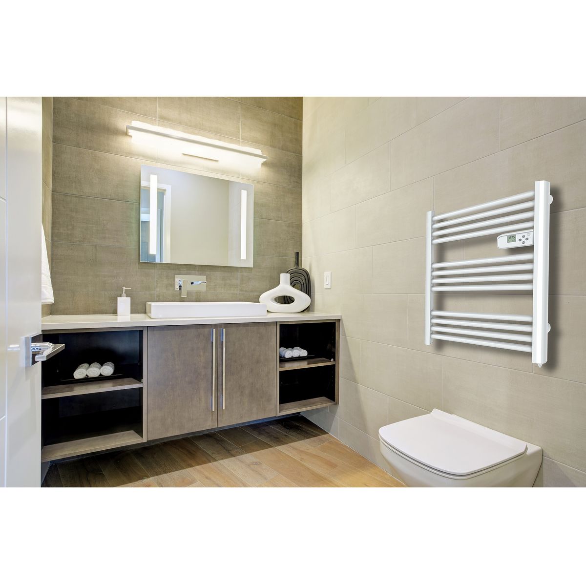 U-Tile - Radiateur sèche serviette électrique miroir - 1200 Watts