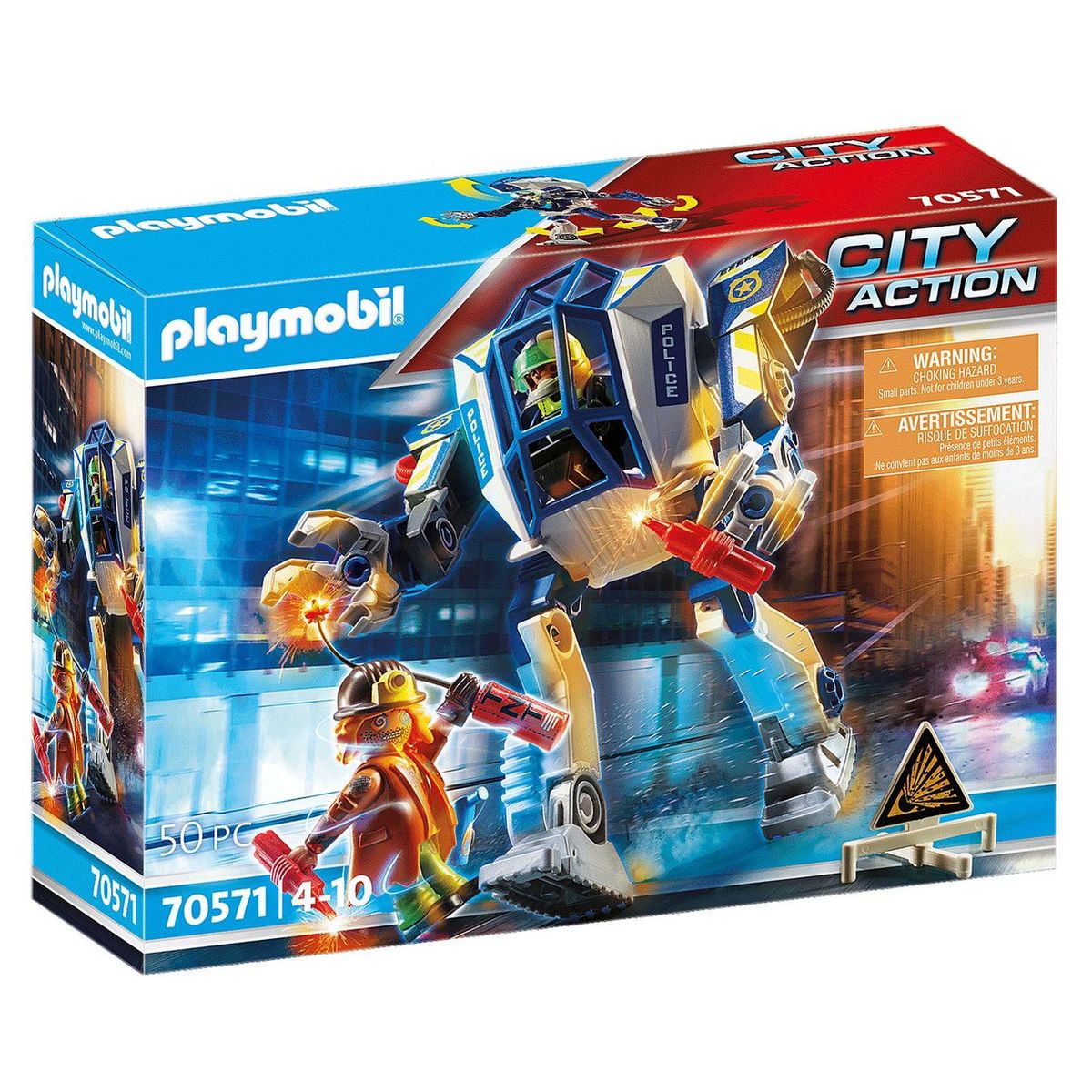 PLAYMOBIL 70571 - City Action - Police Robot de police