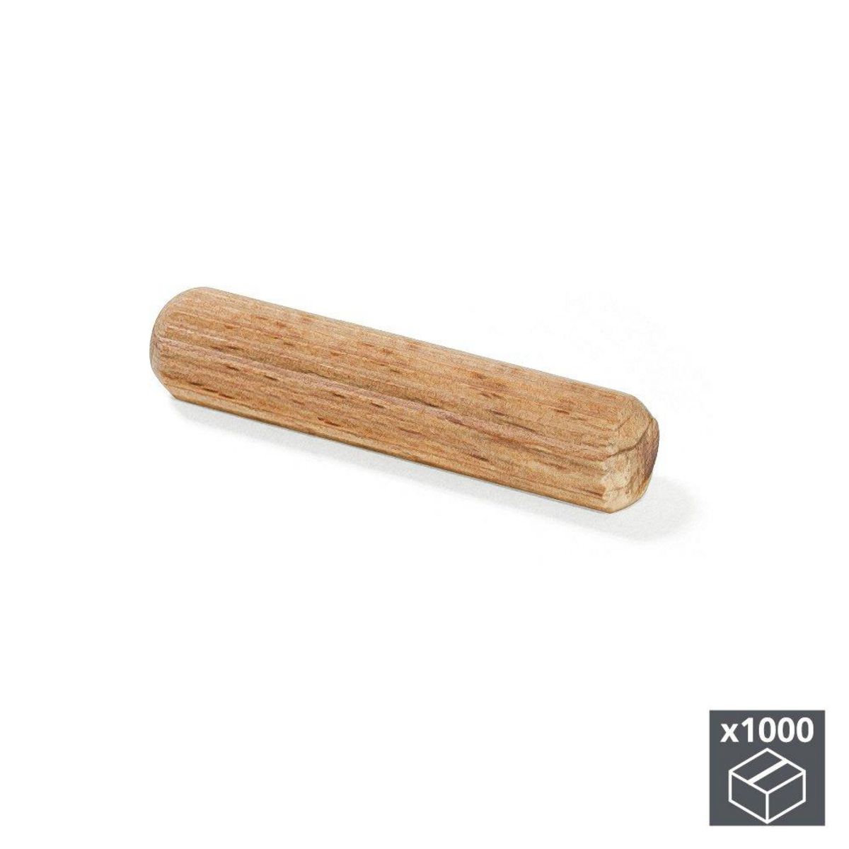 EMUCA SRL Lot de 1000 tourillons en bois D. 10 x 40 mm pour assemblage par pression