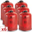 Pack de 6 cartouche gaz 460g butane propane mix KEMPER Bouteille de gaz à valve 7/16 Bonbonne camping EN 417