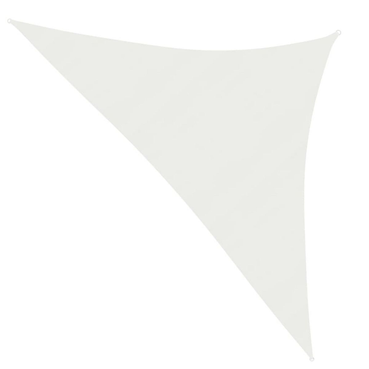 VIDAXL Voile d'ombrage 160 g/m^2 Blanc 3x3x4,2 m PEHD