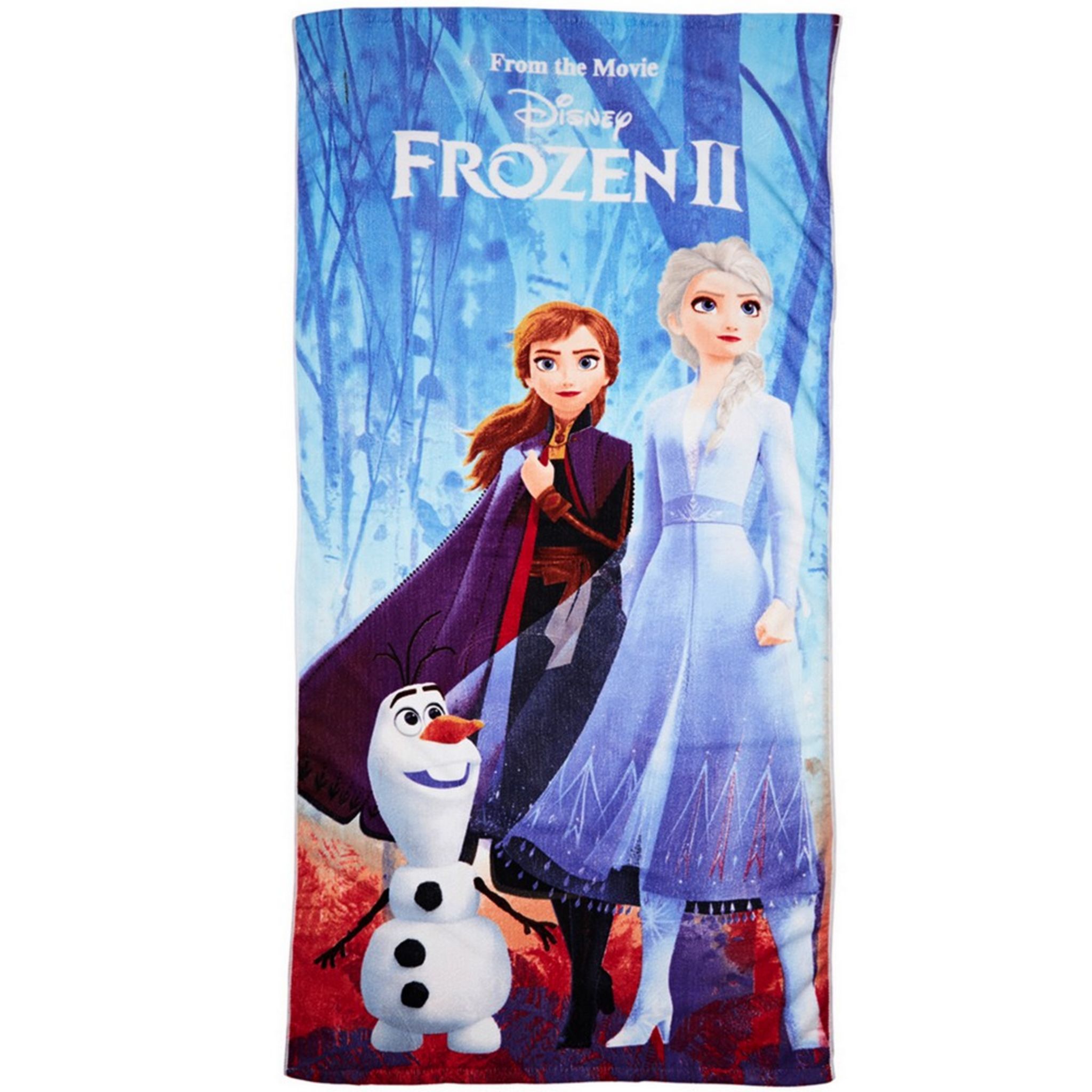 Serviette drap de bain Reine des Neiges en coton 140x70 cm