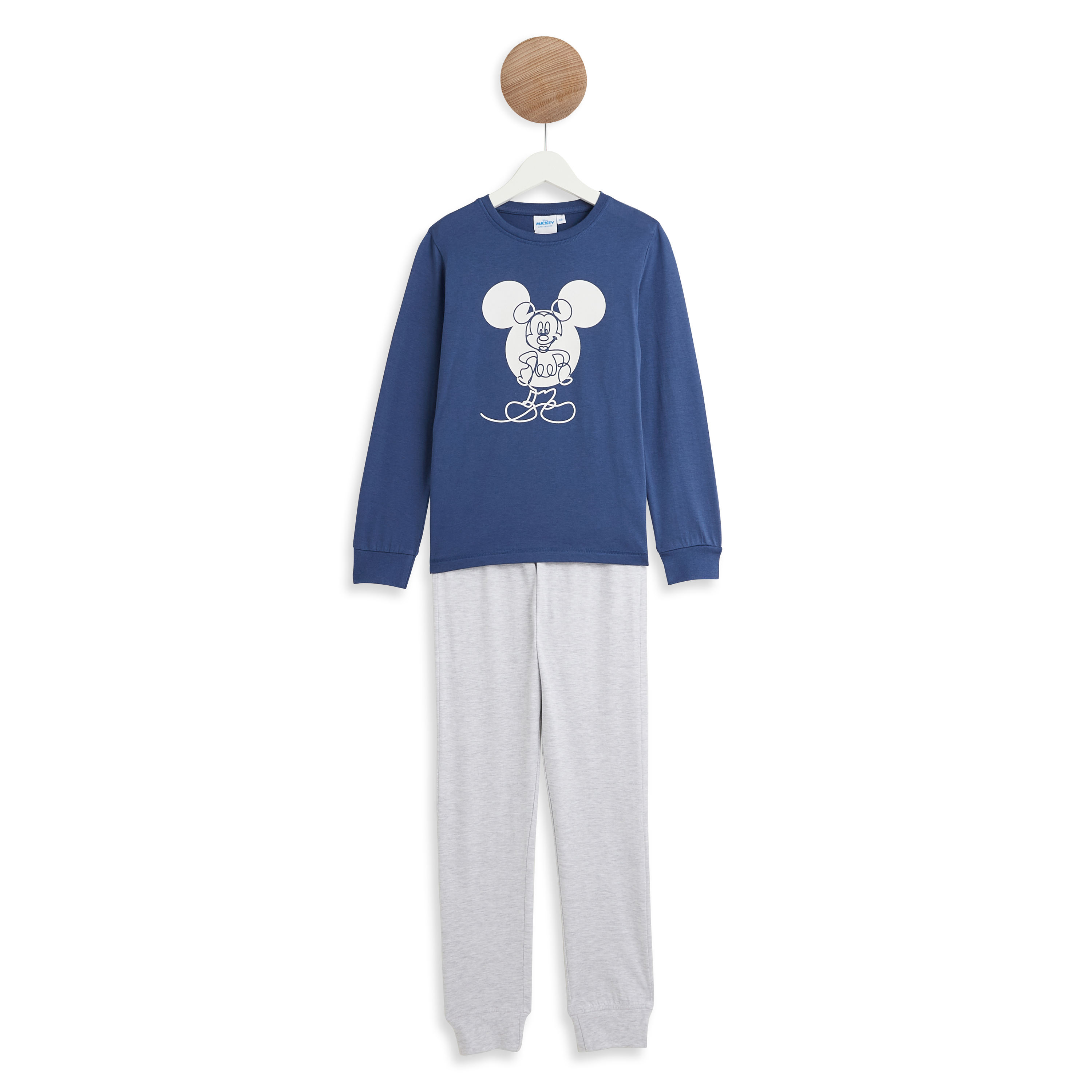 Pyjama Mickey à manches longues pour garçons, vêtements de nuit