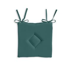 TOILINUX Lot 2x Galette de chaise Classy - 40 x 40 cm - Vert émeraude