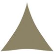 Voile de parasol Tissu Oxford triangulaire 3x4x4 m Beige
