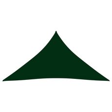 Voile de parasol Tissu Oxford triangulaire 3x4x4 m Vert fonce