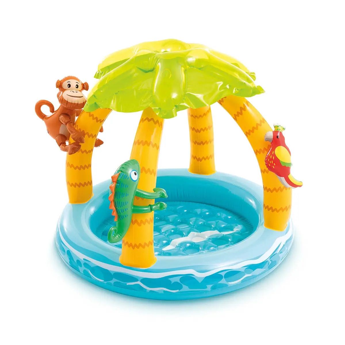 Intex Bouée Bébé Piscine Jaune - 70 cm - jusqu'à 11 kilogrammes