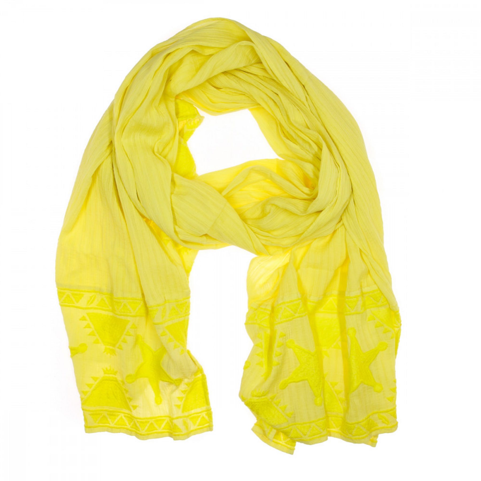 Foulard Jaune Fluo Femme Scotch Soda pas cher Auchan.fr