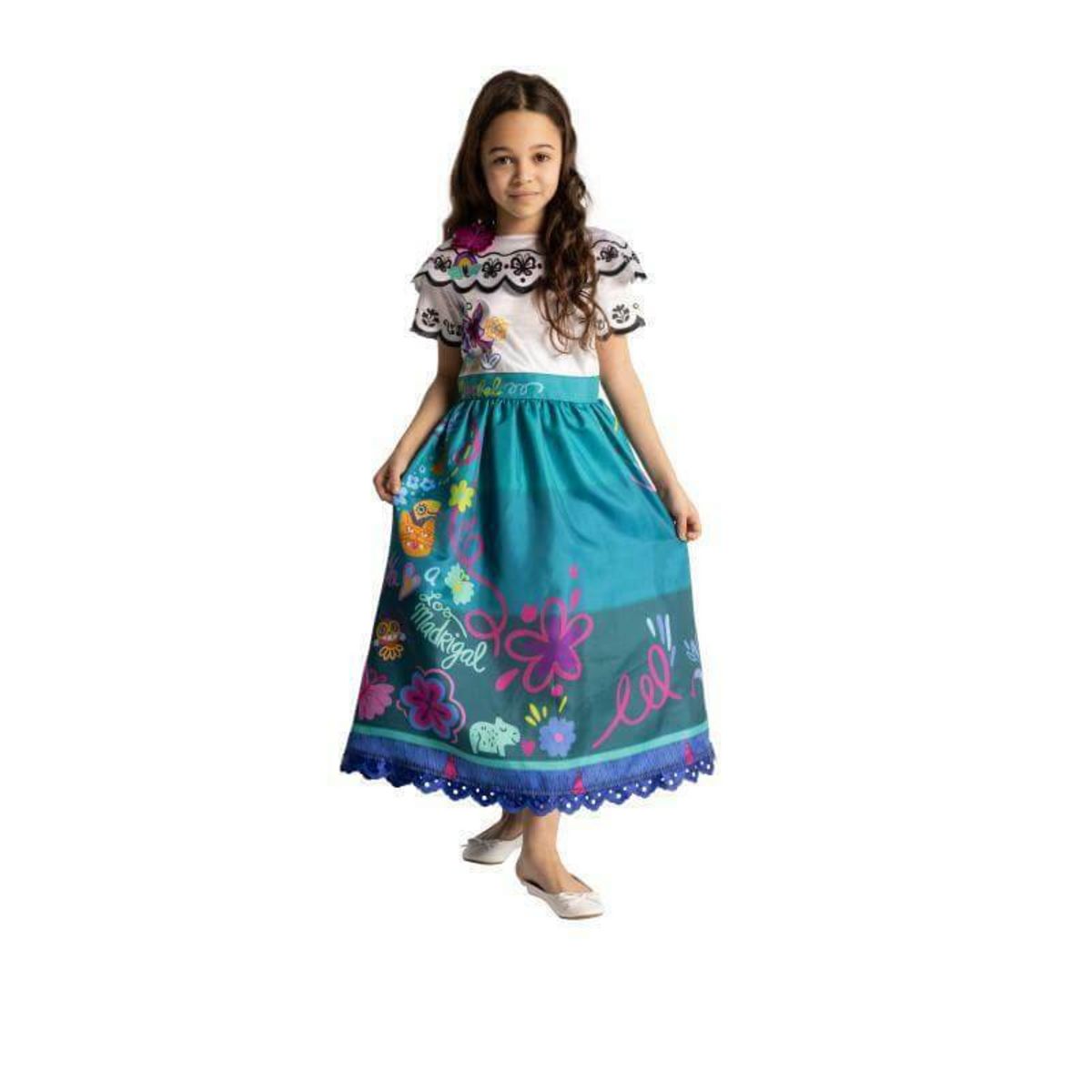 Filles Mirabel Costume Robe À Manches Courtes Halloween - Temu France
