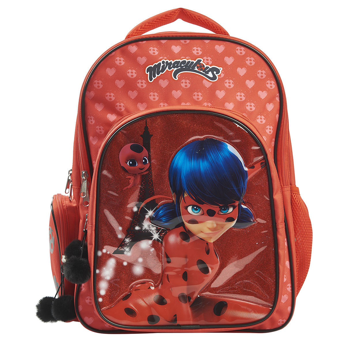 Sac a dos 2 compartiments rouge MIRACULOUS