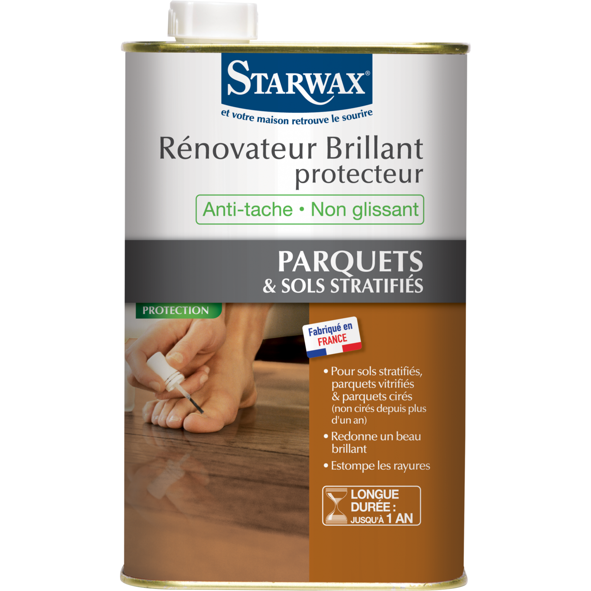 Starwax Rénovateur brillant parquet et stratifié STARWAX 1 l pas cher 