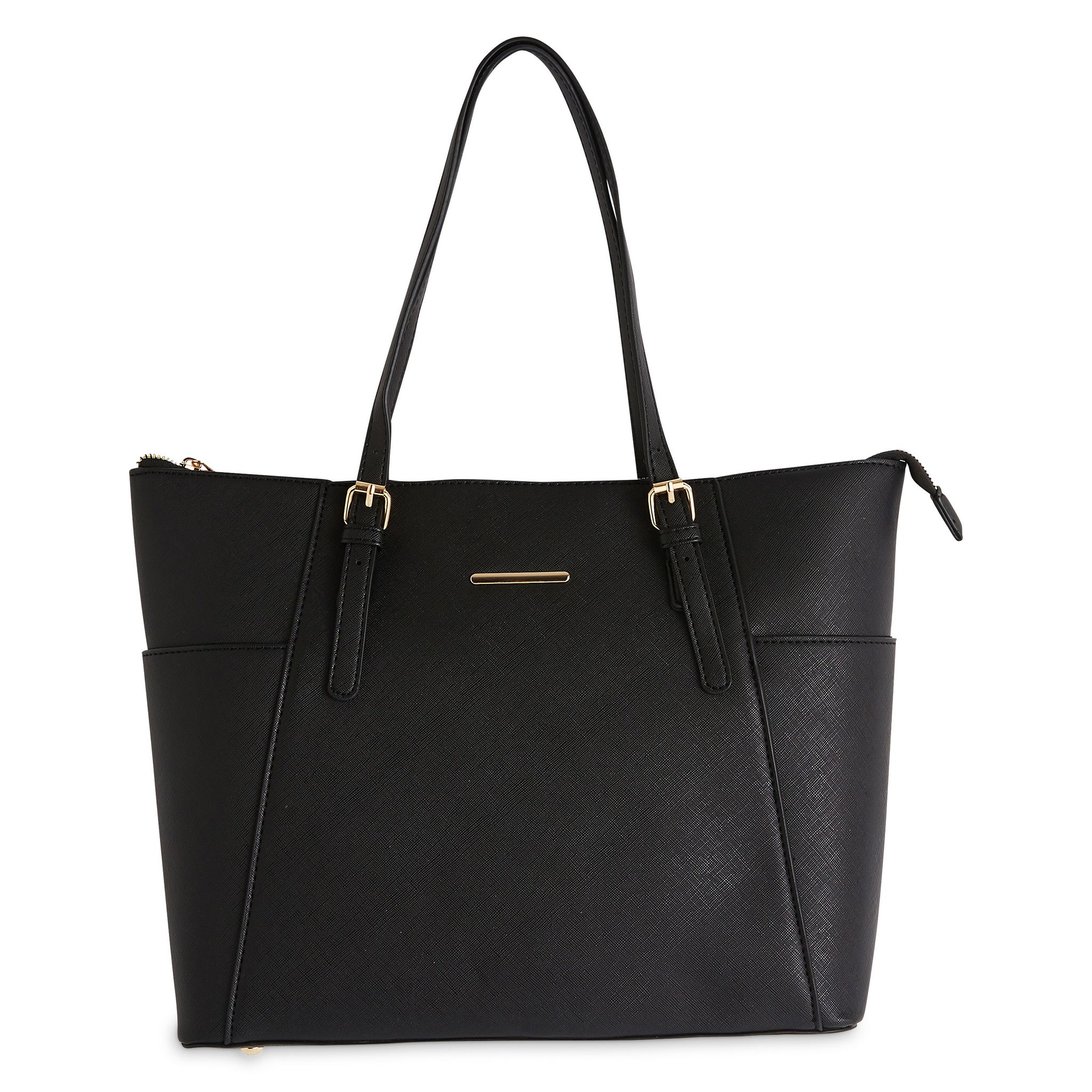 IN EXTENSO Sac a main city bag noir femme pas cher Auchan